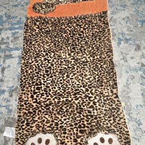 Leopard Print Kids Sleeping Bag